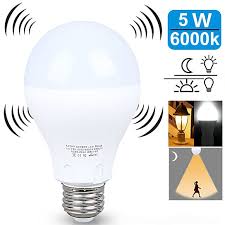 Buy Led Light Bulb With Radar Motion Sensor 360 Deg 5w 50 Watts By Vista Shops On Dot Bo