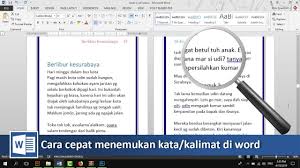 Cara Cepat Mencari Kata Dalam Document Microsoft Word Tutorial89 Kesulitan Mencari Satu Kata Dalam Tumpukan Document Microsoft Word Document Microsoft Words