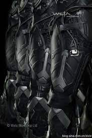 weta在 神奇蜘蛛侠2 中为绿恶魔制作的外骨骼盔甲电影道具 futuristic armour armor concept body armor