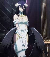 She wears a dark set of armor that covers her body fully, including her wings. Albedo Overlord Legends Of The Multi Universe Wiki Fandom