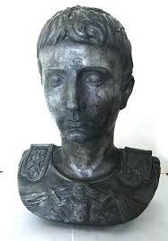 Julius Caesar Bust Statue Pen Holder