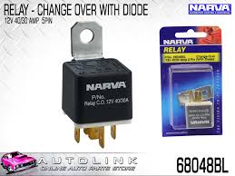 Painless performance 80111 replacement diode assembly for race car switch panels. Narva 68048bl Change Over Relay With Diode 12v 30 40 Amp 5 Pin X1 Ebay