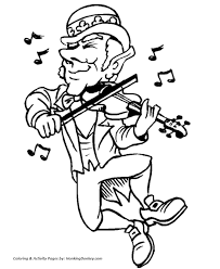 Pot o gold leprechaun coloring pages. St Patrick S Day Coloring Pages Leprechaun Dancing W Fiddle Coloring Pages Honkingdon Dance Coloring Pages St Patrick Day Activities Saint Patricks Day Art