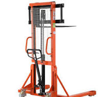 Tory Carrier Manual Pallet Stacker, Material Lift, 63” Lifting Height  2200lbs Capacity Hydraulic Forklift Truck with Straddle Legs and Adjustable  ...