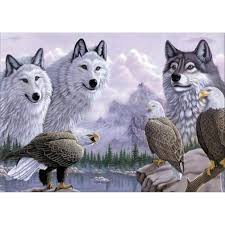 Broderie Diamant Kit Complet Loup Et Aigle Peinturepar Numero Peinture En Diamant 5d Diy Point De Croix Arts Craft Supp Achat Vente Tableau Toile Cdiscount