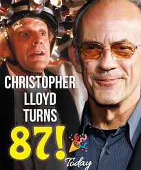 HAPPY BIRTHDAY! 🎂 Actor Christopher Lloyd, best known for his role as Dr.  Emmett "Doc" Brown in the "Back to the Future" trilogy, is celebrating his  86th birthday today !