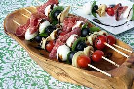 Antipasto Skewers Livelovepasta Recipe Picnic Food Antipasto Skewers Picnic Foods