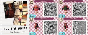 Animal Crossing Qr Code Ellie The Last Of Us Shirt Qr Codes Animal Crossing Animal Crossing Qr Animal Crossing