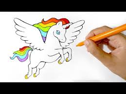 What could be more interesting and important than the time spent with children. How To Draw A Rainbow Winged Unicorn Youtube