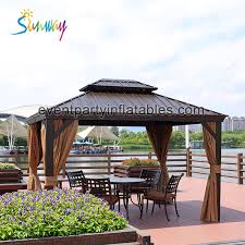 Our specialized divisions provide a personal and dedicated approach to all aspects of roofing, architectural cladding and custom sheet metal. 3 3 65m Metal Roof Aluminum Galvanized Steel Roof Luxury Garden Gazebo Buy Gazebo Garden Gazebo Product On Alibaba Com