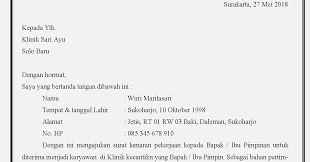 Check spelling or type a new query. Contoh Surat Lamaran Klinik Kecantikan Contoh Surat