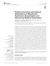 It is an acquired autoimmune disease with antibodies against the nicotinic acetylcholine. Pdf Pathomechanisms And Clinical Implications Of Myasthenic Syndromes Exacerbated And Induced By Medical Treatments