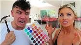 Pink hair dye shampoo prank on sister!! Purple Hair Dye In Shampoo Prank On Girlfriend She Got Mad Youtube