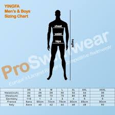 Yingfa Mens Size Guide