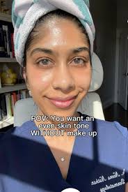 No make up skincare routine from a 35 year old dermatologist wearing no  make up (and no filter). A dermatologist secret to good looking skin  without make up is using products that help even skin tone ...