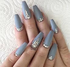 The matte baby pink, the long shape of the nails, the little acrylic bow decoration and the unlimited amount of pearls and diamonds together are just. 11 Acrylic Nails With Diamonds 133 Nail Art Designs 2020