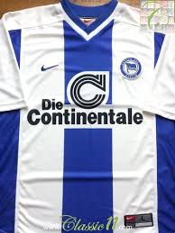 1999 00 Hertha Berlin Home Classic Football Shirt Hertha Fussballtrikots Hertha Bsc
