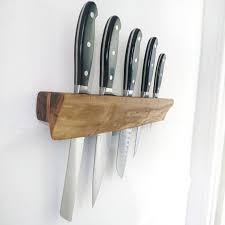 Wooden Knife Block Wood Knife Rack Wall Mount Knife Holder Rustic Kitchen Wall Decor Gift For Cooks Knife Block Rustic Kitchen Wall Decor Wood Knife