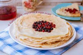 Vegan Recipe Yummy Russian Blini For Vegans Step By Step Recipe With Photos Recipe Russian Recipes Recipes Vegan Recipes