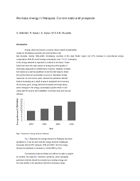 Resulting in great environmental controversy, the what's been discovered is a great potential for renewable energy in malaysia: Pdf Biomass Energy In Malaysia Current State And Prospects Prof Dr Saad Mekhilef Academia Edu