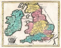 Julius caesar invaded britain in 55 and 54 bc as part of his gallic wars. Great Britain Ireland Irland Grossbritannien Kupferstich Karte Map 1720 Karte Antiquariat Steffen Volkel Gmbh