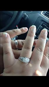 Our Rings Husband And Wife Wedding Rings Matching Bride Wedding Set With Engagement Ring Stack Shaliciawedding Wedding Sets Wedding Rings Wedding Bride