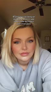 Blonde and Pale to A Brunette Tan