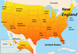 The lesson focuses on william wood's 1634 and william hubbard's 1677 maps to trace how the puritans took possession of the region, built towns, and established families on the land. Where Is New England On The Map Maps Location Catalog Online