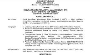 Maybe you would like to learn more about one of these? Contoh Sk Panitia Un Smp Mts Sma Smk Ma 2020 Blog Paperplane