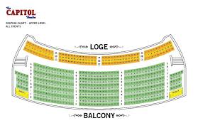 Seating Charts The Capitol Theatre