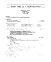 For students with little or no relevant work experience it can be difficult trying to get a job. Free 10 Sample Resume For College Student In Ms Word Pdf