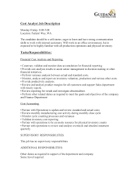Financial reporting manager duties and responsibilities. Cost Analyst Job Description