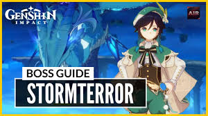 Genshin Impact How To Solo Stormterror Boss Guide Youtube