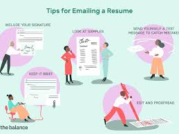how to email a resume to an employer