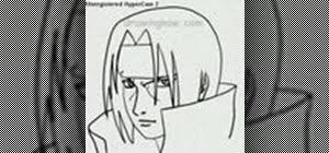 Adding the dome detail on itachi's face will give him that stern look. How To Draw Itachi From Naruto Drawing Illustration Wonderhowto
