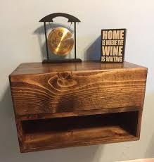 Make this adorable diy nightstand with three drawers. Floating Nightstand With Drawer Dimensions 20x12x11 Etsy