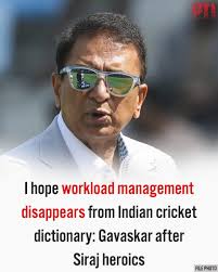 Sunil Gavaskar's advice