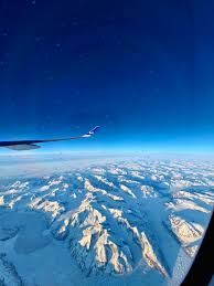 Greenland from my plane window. Enroute to Copenhagen back in June.