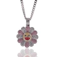 Takashi Murakami Sun Flower Jewelry Pendant In 2020 Flower Jewellery Takashi Murakami Pendant Jewelry