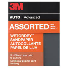 3m Wetordry Sandpaper 03006 Assorted Fine Grits 3 2 3 Inch X 9 Inch 5 Pack