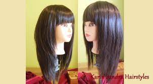 Long Layered Bob Haircut With Bangs Long Length Layers Haircut Tutorial Bob Haircut With Bangs Layered Haircuts With Bangs Long Layered Haircuts