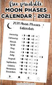 And all the templates related to the lunar calendar with the pdf is now available in this page. Free Printable 2021 Moon Phases Calendar Lovely Planner