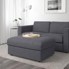 Ikea Vimle Gunnared Medium Gray Ottoman With Storage Aufbewahrungshocker Fuss Schemel Polsterhocker