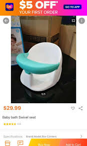 There is a fun toy on the front for entertainment and an ergonomic shaped backrest to support your baby's back. Baby Bath Seat Tesco