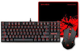 Redragon K552 Ba Mechanical Gaming Keyboard And Mouse Combo Large Mouse Pad 87 Key Red Led Backlit Keyboard For Windows Keyboard Pc Keyboard Tablet Keyboard