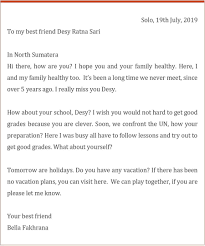 Contoh surat pribadi untuk orang tua. Contoh Surat Pribadi Untuk Teman Dalam Bahasa Inggris Nasi