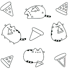 Pusheen the cat on the lawn coloring pages. Pusheen Coloring Pages Best Coloring Pages For Kids