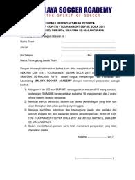 Laga borussia dortmund vs schalke akan. Format Formulir Pendaftaran Sepak Bola Masnurul