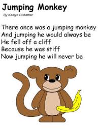 Poem Jumping Monkey Limerick Forms Of Poetry Animal Poems Limerick