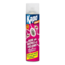 Vous devez alors pulvériser le produit directement sur le nid, de préférence le soir. Mousse Active Enveloppante Kapo Nids De Guepe Frelons 300ml Insecticide Pieges Repulsifs Droguerie Outillage Construction